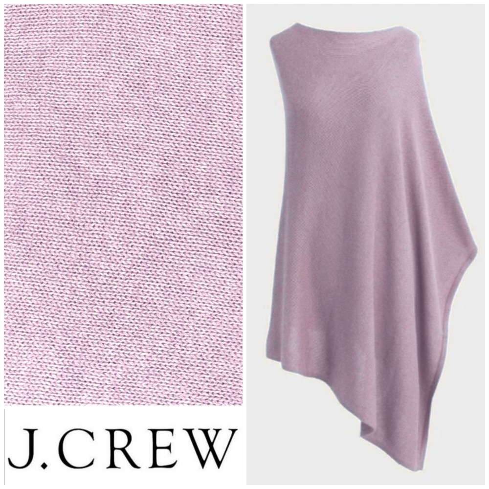 NWT Lilac Frost Triangle Sweater Poncho J. Crew - Picture 5 of 5